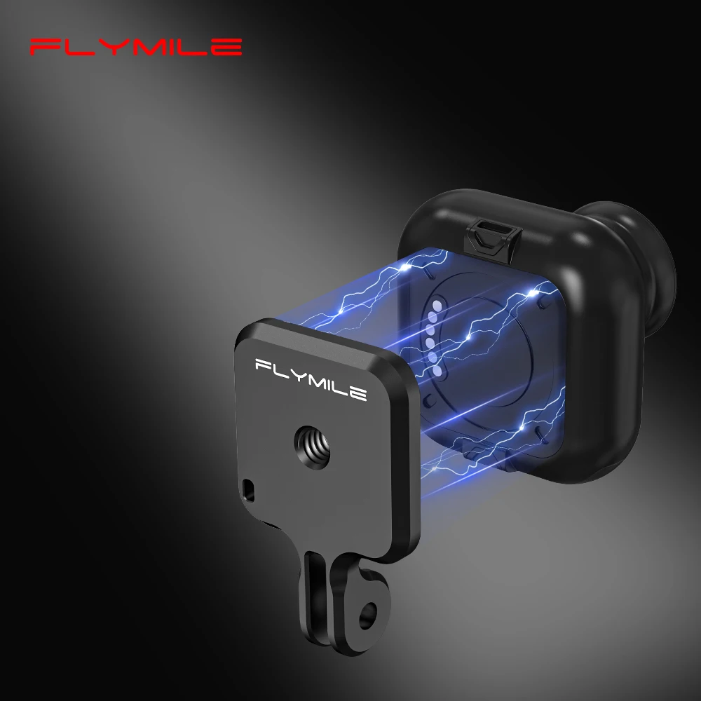 

Flymile Magnetic Quick-Release Backplate for Insta360 Go Ultra Shock-Absorbing Backplate Stand Bracket Camera Accessories
