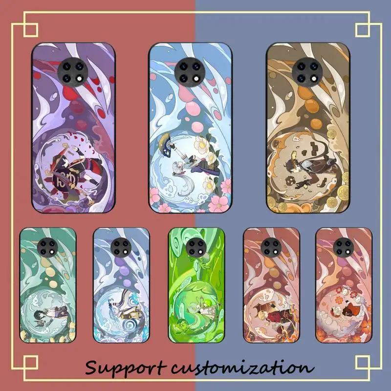 Anime Genshin Impact Phone Case for Redmi Note 8 7 9 4 6 pro max T X 5A 3 10 lite pro