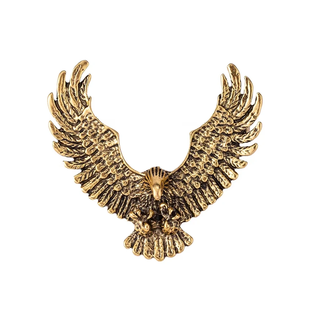 1pc Exquisite Retro Eagle Brooch, Personalized Creative Badge Pin, Clothing Accessories for Men and Women