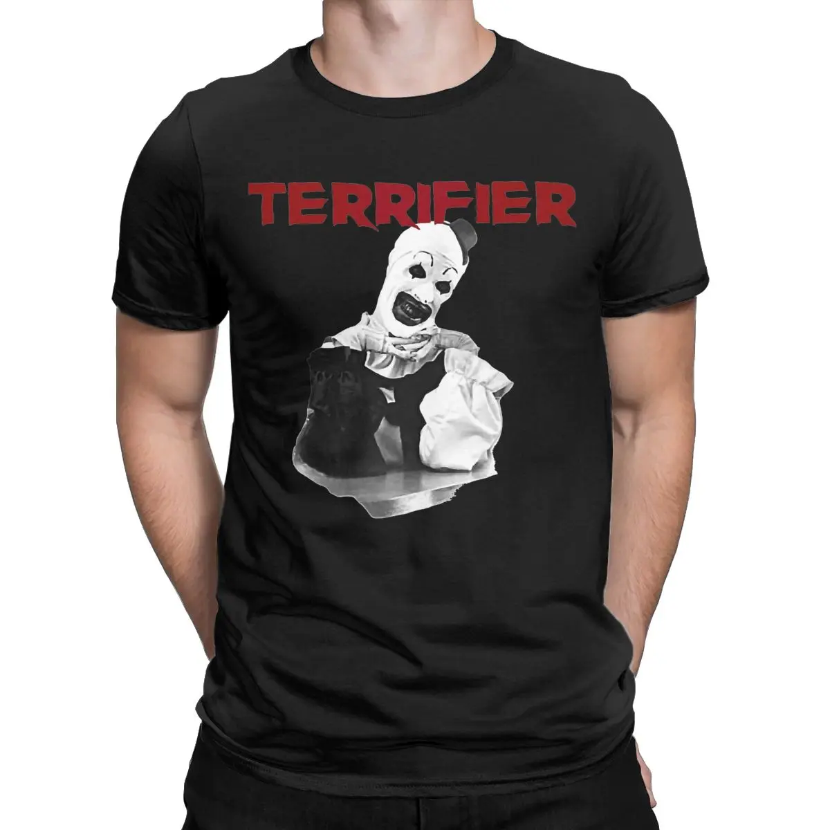 Novelty Terrifier The Clown Horror Movie Halloween T Shirt Men Women's Pure Cotton Tees Shirt Gift Idea Clothing