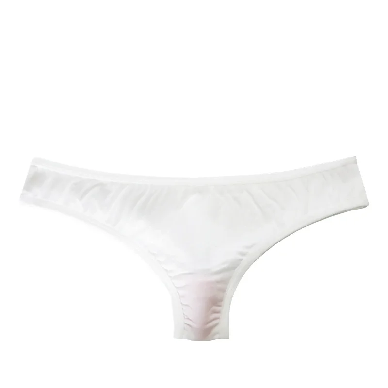 Erotic Women's Underwear Ultra-Thin Ice Silk Smooth Sexy brief Low-rise Bikini Hot Girl Summer Underpants Ladies Seamless Tangas