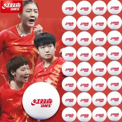 100pcs DHS D40+ Table Tennis Ball ABS New Material Seamed Professional Ping Pong Balls ITTF Approved for Training Competition