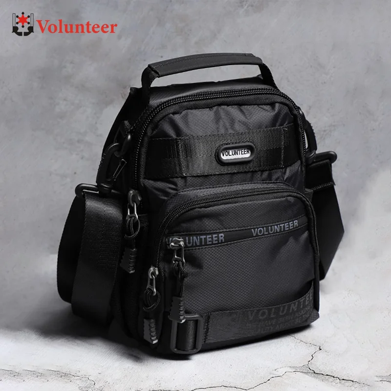 Torba na ramię VOLUNTEER dla mężczyzn, nowa moda, wysoka jakość, wodoodporna torba typu sling, duża pojemność, torba crossbody z tkaniny Oxford, 1700-03