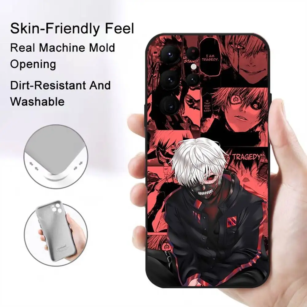 أنيمي T-Tokyo G-Ghoul جراب هاتف للهاتف S سلسلة S S20 S21 S22 S23 S24 FE زائد الترا بولي TPU لينة إلى غطاء صديق للبشرة