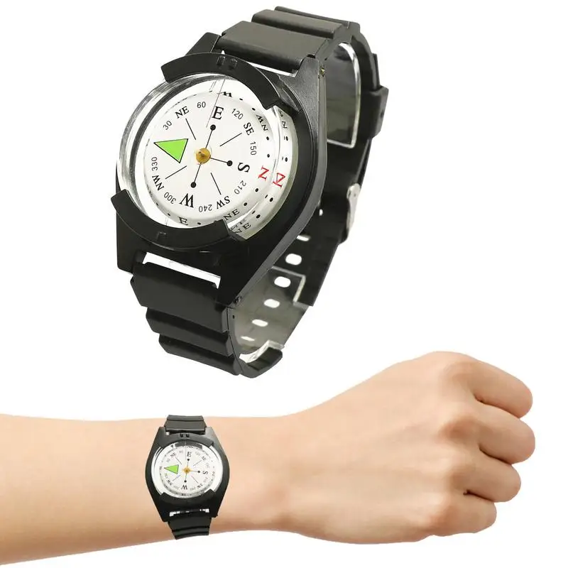 Compass Wrist Outdoor Watch Band Compasses Easy To Read Wrist Compass Navigation For Outdoor Sports Camping Hiking