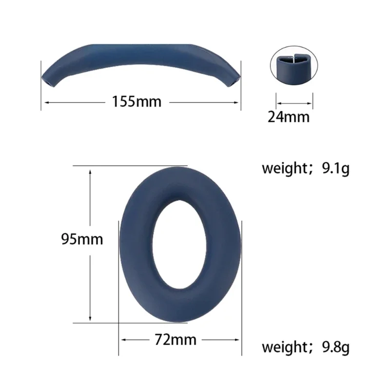 Oreillettes de remplacement pour écouteurs BOSE, confort silencieux QC45 QC35 QC25 QC15 AE2, housse de coussin pour bandeau