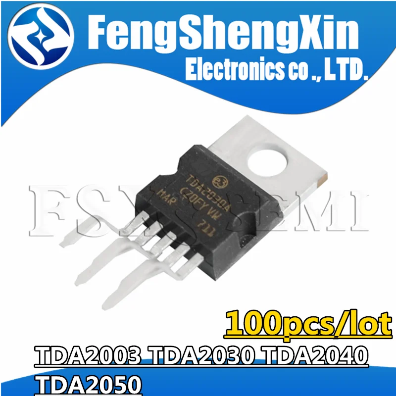 

100pcs/lot New TDA2003 TDA2030 TDA2040 TDA2050 TDA2003A TDA2030A TDA2040A TDA2050A TO220-5 Audio power amplifier IC