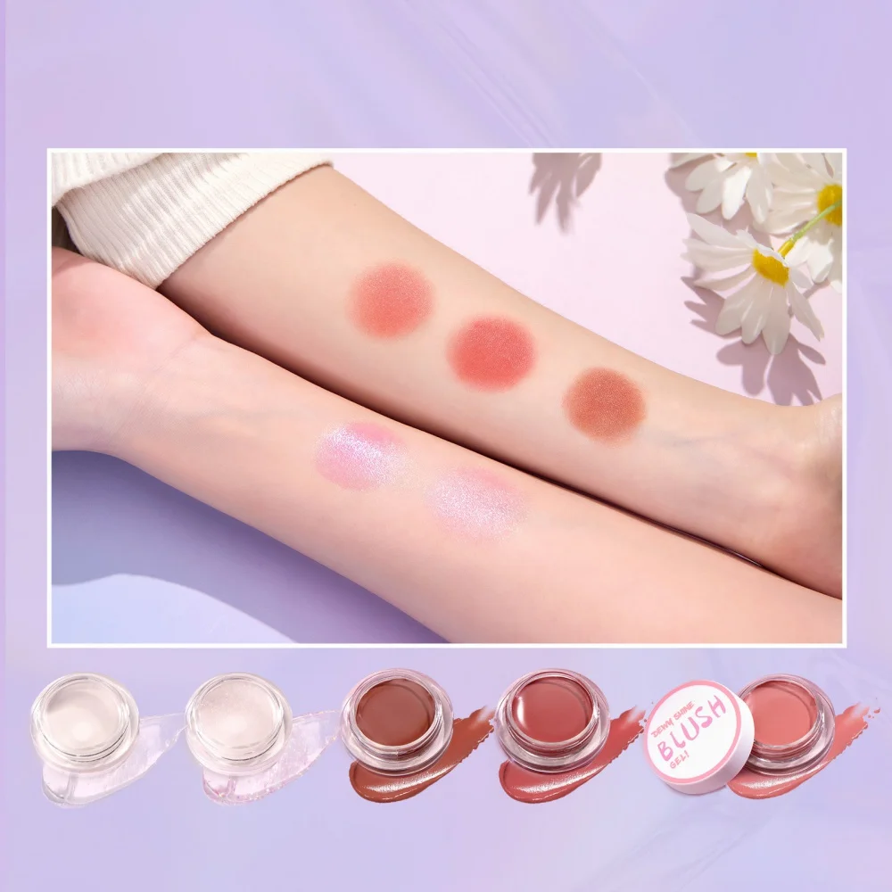 5 Colors Blusher Glossy Changing Korean Makeup Palette Moisturizing Rouge Multi-use Shiny Maquiagem Shimmer Soft Smooth Beauty