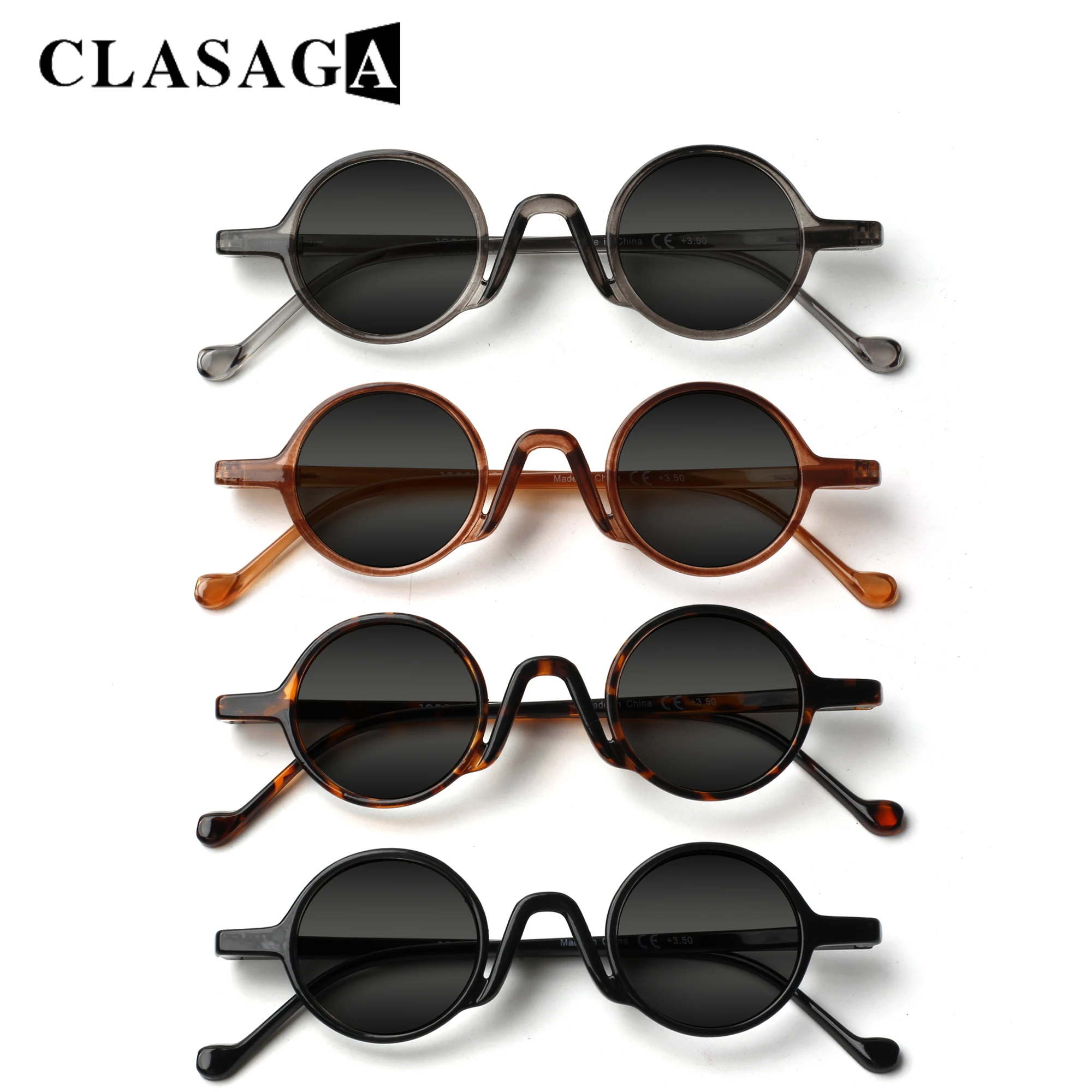 Retro Round Sunglasses Outdoor Anti-UV Ray Reading Glasses Men And Women Universal High Quality Prescription Eyeglasses+0~+4.0