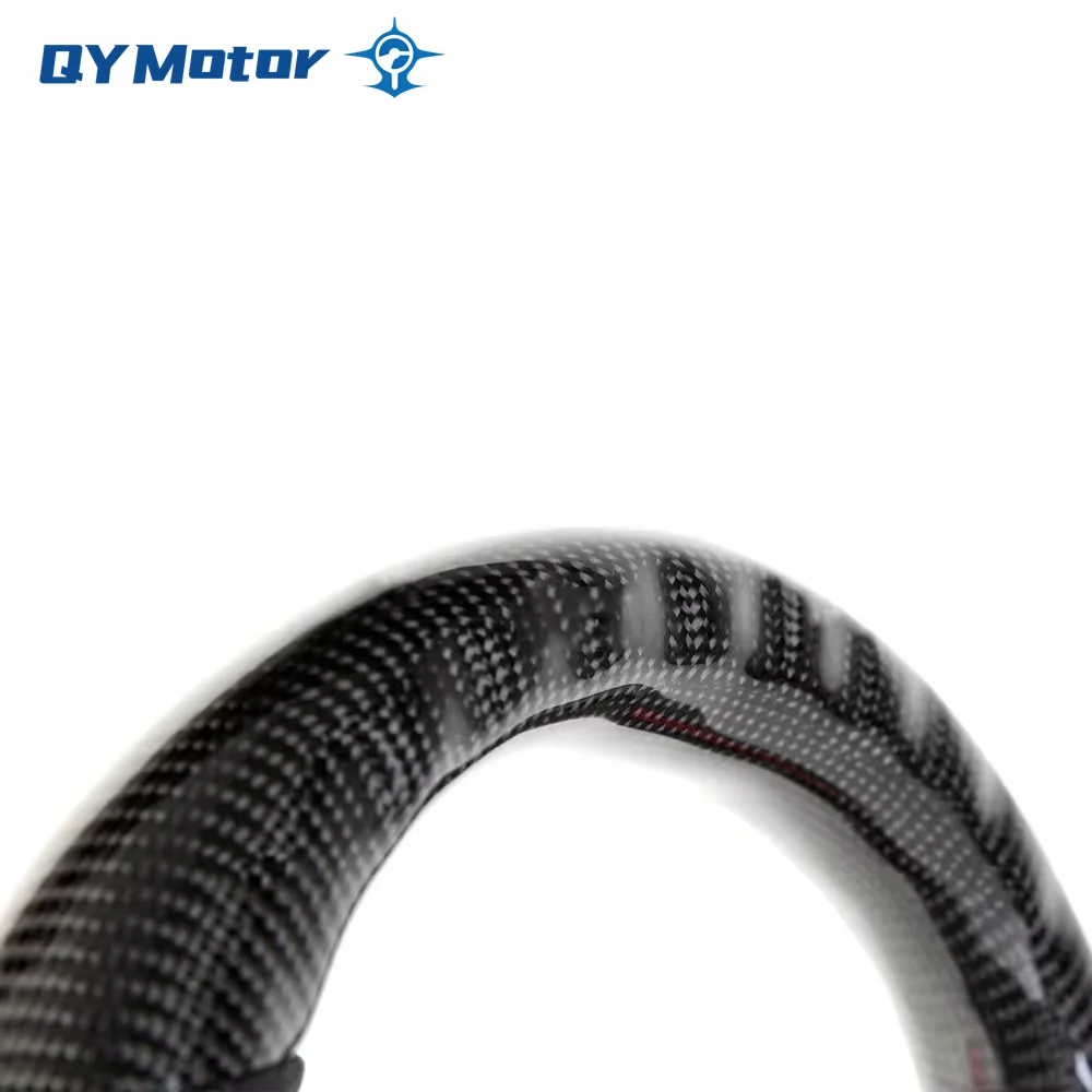 Volante de cuero perforado de fibra de carbono con pantalla Led para Chevrolet Camaro 2016-2022 SS Sport Racing Wheel