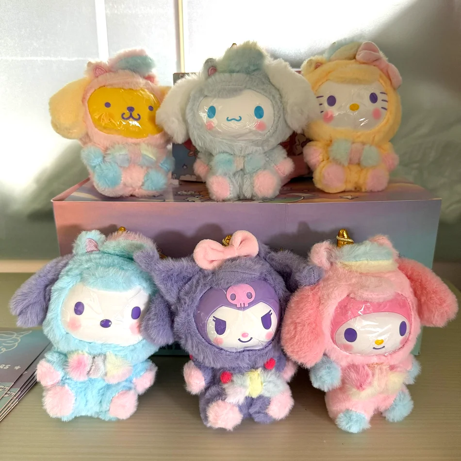 

Новая серия виниловых фигурок Dreamy Unicorn: милые модные игрушки-сюрпризы в коробках, подвески, аксессуары, подарки на Рождество и день рождения, аниме Sanrio