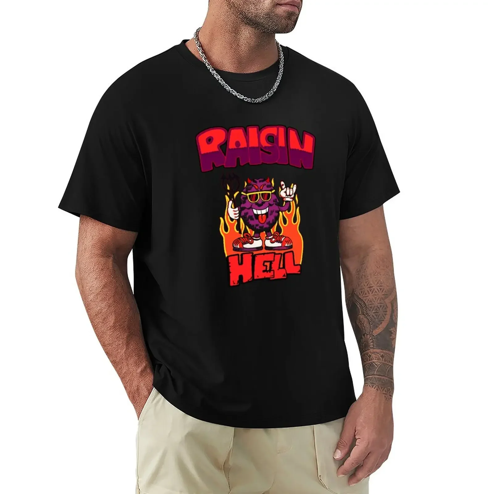 Hell Raisin' Raisin T-Shirt anime clothes plus sizes kawaii clothes designer t shirt men