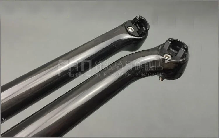 UD glossy Carbon Fiber MTB No Logo Road Bike Seatpost Bicycle Seat post 31.6/27.2/30.8mm 400mm Offset:5mm/25mm