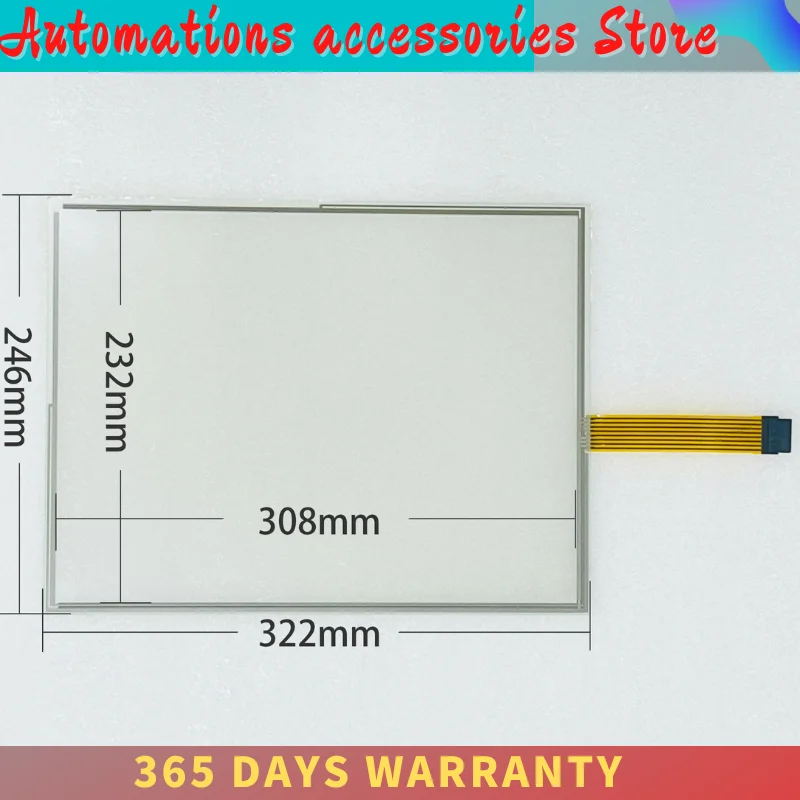 Digitizer Panel kaca layar sentuh, untuk TPI #1293. 6-004 Rev A # PN-140482 dengan lapisan pelindung lapisan depan