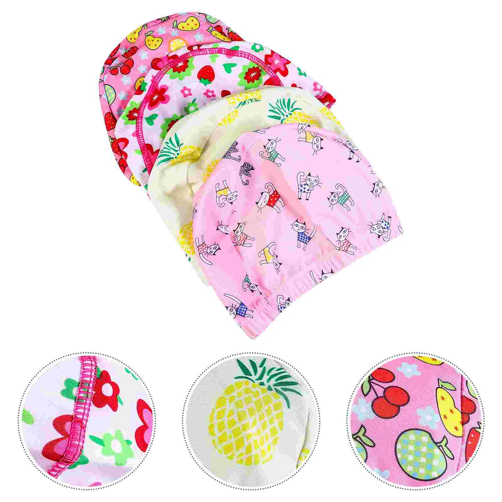 

4 Pcs Kid Bath Cap Visor for Toddlers Swimming Ear Protection Fashion Baby Hat Men and Women