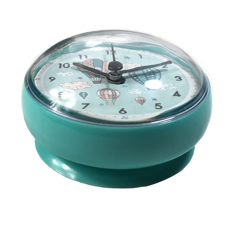 Mini Wall Clock Sucker Bathroom Waterproof Clocks Kitchen Silent Small Modern Watches Wall Mirror Stickers Fridge Magnet Clock