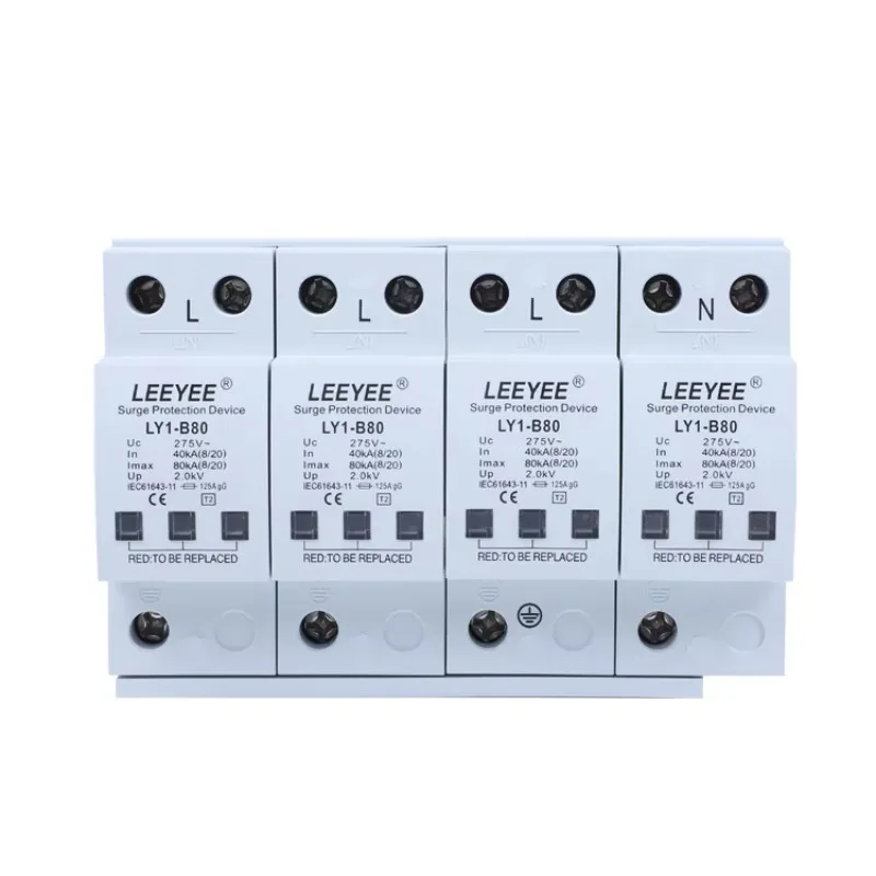 

Low Voltage Arrester 80kA T1 T2 Ac Spd Protection Surge Protector