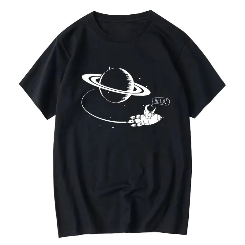 

Мужская летняя мужская футболка высокого качества с коротким рукавом и космическим принтом, повседневная футболка с круглым вырезом, крутая футболка, мужская футболка унисекс