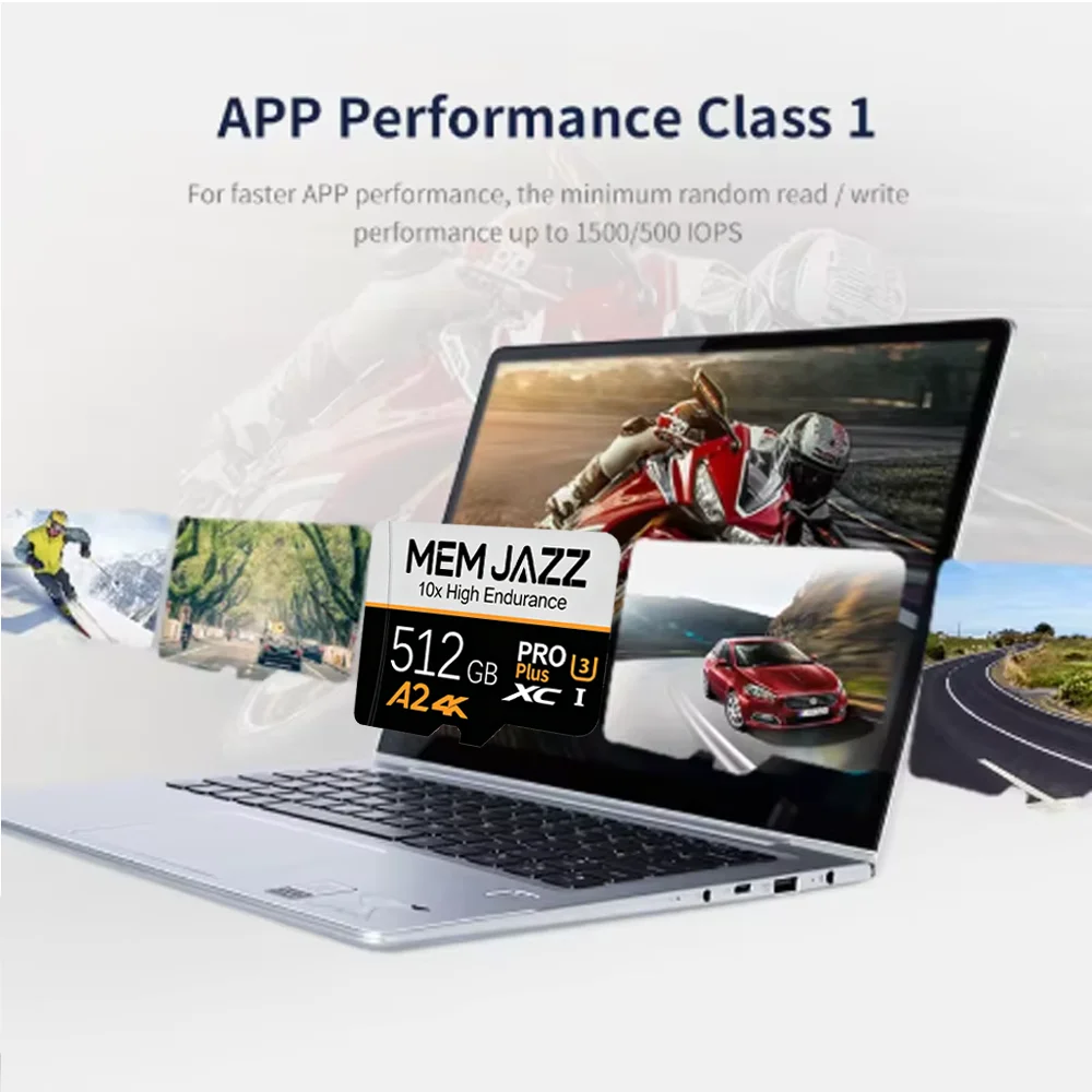 Micro TF SD 128GB 64GB SD Card 512GB 256GB U3 V30 A2 High Speed Memory Card 32GB for Security Camera Surveillance 24/7