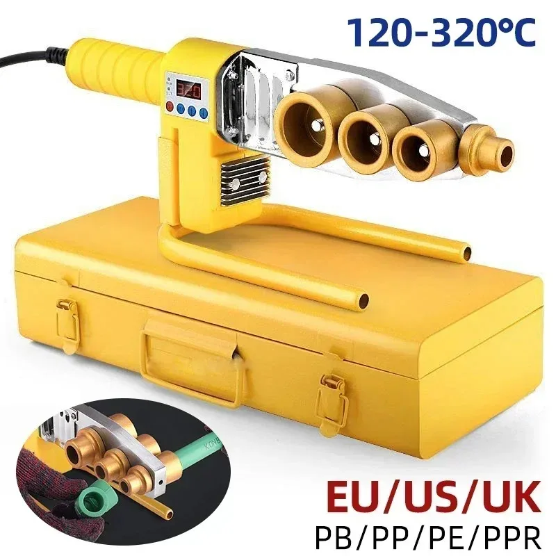 

Plastic Water Pipe Welder Plastic Pipe Welding Tool PP/PP-R/PE/PP-C Pipe Welding Machine Heating Hot Melting Tool 800W
