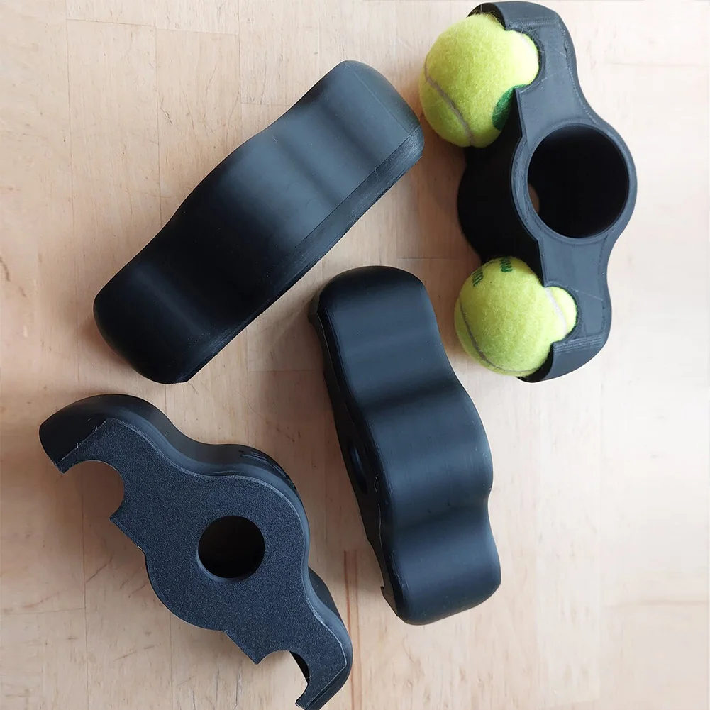 Almohadillas para pies de entrenamiento de ciclismo, almohadillas para pies de pelota de tenis absorbentes de golpes para entrenador de bicicleta inteligente, equipo de entrenamiento interior para el hogar, 2/4 Uds.