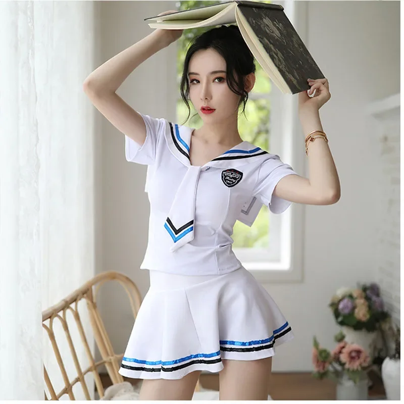 Jimiko Sexy Uniform Sexy Skirt For Sweet Student Uniforms Cosplay Sailor Role Play Schoolgirl Costumes Womens Outfits Anime
