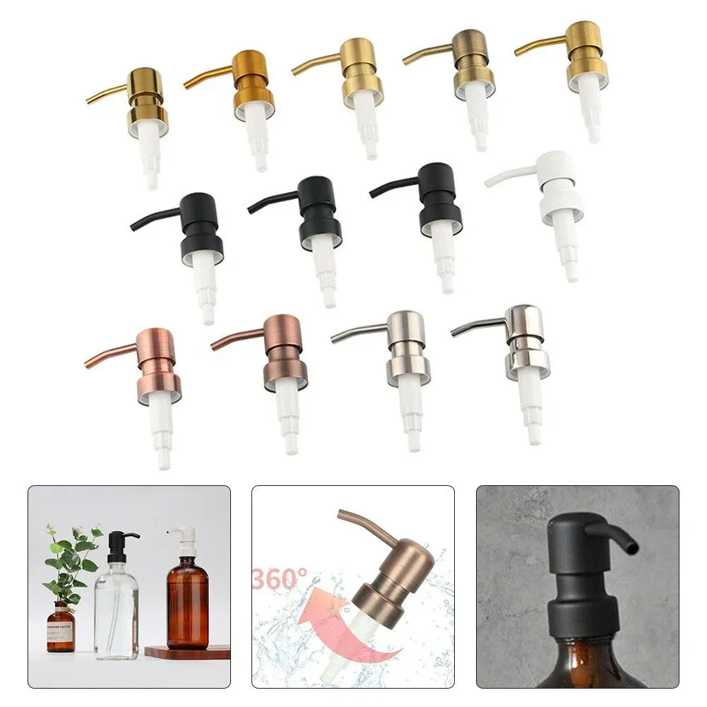 Stainless Steel Soap Dispenser Liquid Soap Dispenser Pump Lotion Pump Head Soap Pump Soap Dispenser Bathroom Accessories