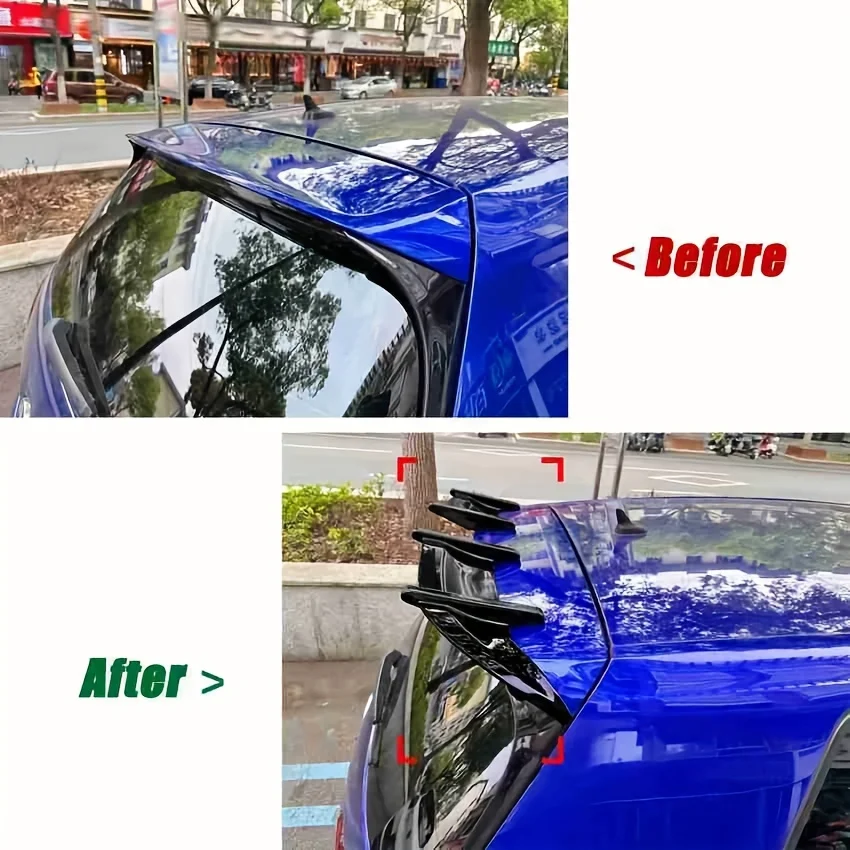Glossy Black Rear Roof Spoiler Tail Wing For VW Golf 7 GTI GTD R MK7 MK7.5 2013 2014 2015-2020 AK-Style Rear Fixed Wind Bodykit - view 2