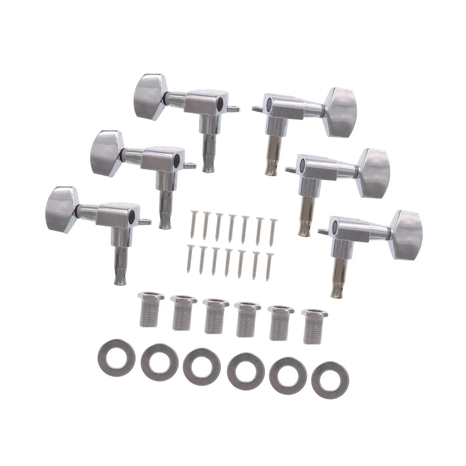 6 قطعة 3L3R أوتاد ضبط الجيتار مقابض ملحقات ضبط مفاتيح للجيتار #4