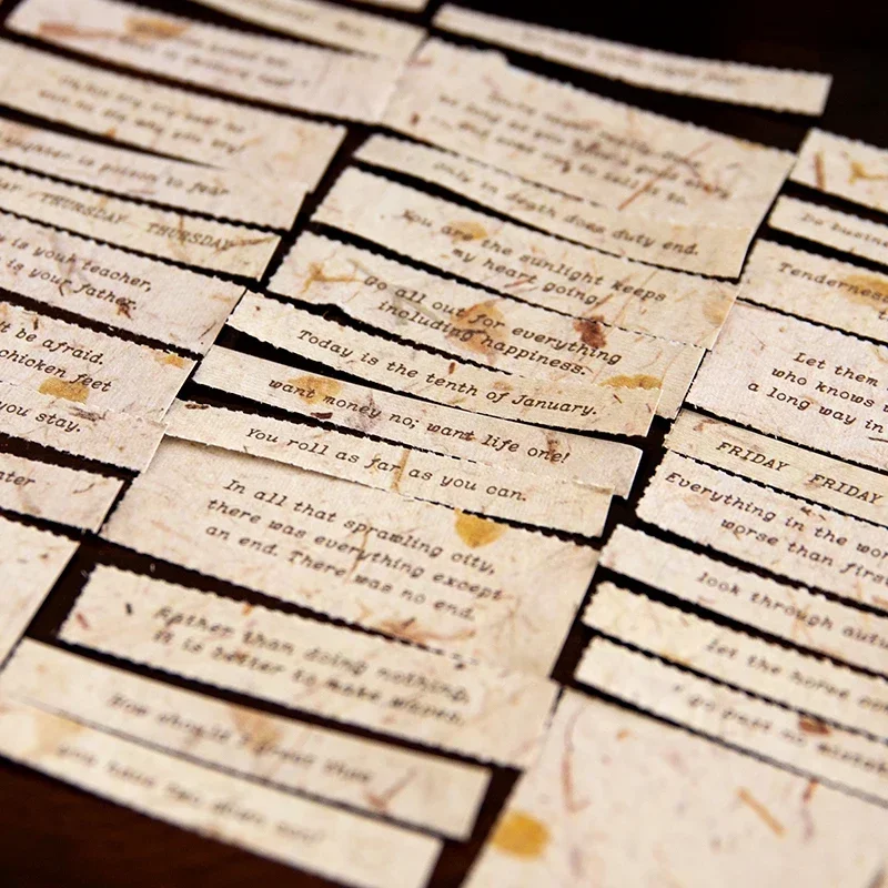 40Pcs Per Pack Material Book light Message Backing Decorative Memo Writing Pad Scrapbooking Handbook 175*65MM