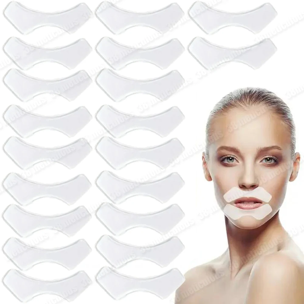 

1Pair-10Pair Lip Skin Care Patches Silicone Facial Smoothing Strips for Mouth Smile Fine Lines Wrinkles Suitable for All Skin