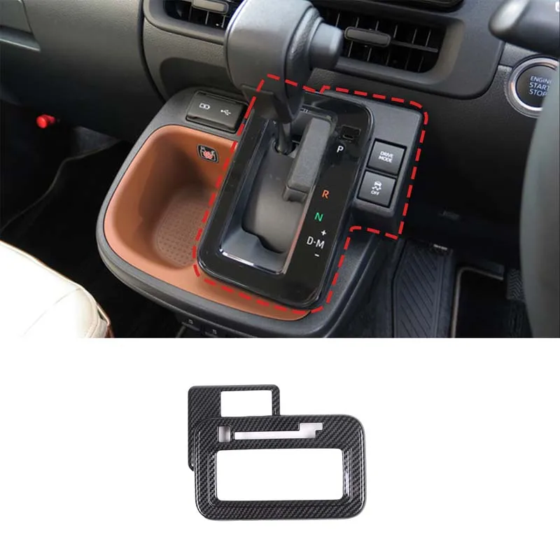 For Toyota Sienta 10 Series 2022-2023 ABS Central Control Gear Shift Panel Frame Cover Trim Sticker Car Accessories