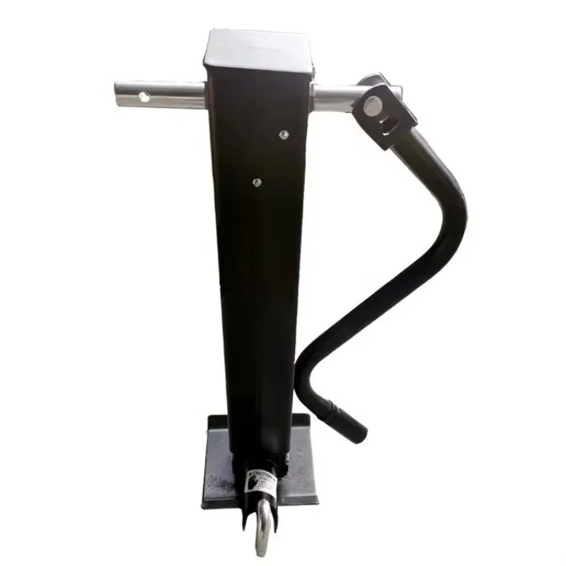 12,000 lb 12.5 Marine Trailer Parts Accessories Black Powder Square Tube Leg Drop Front Lock Pin Trailer Heavy Duty Jack