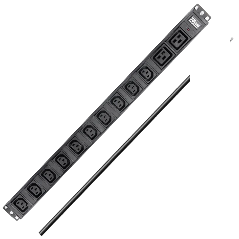 

Basic PDU IEC C13/C19 Socket 12 Way Mixed Vertical Power Distribution Unit to 32 Amp