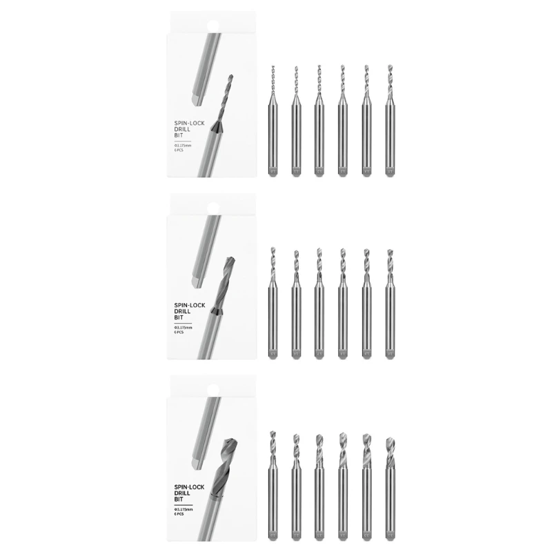 12PF High Precise Steel Drilling Bit Set For Miniature Models 1.0mm to 3.1mm