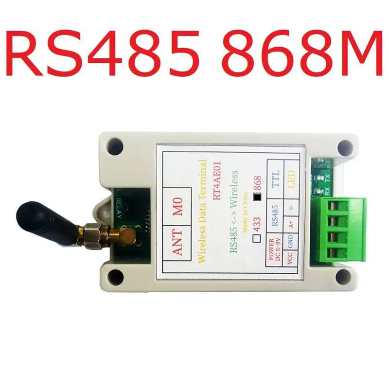 AEE2-RT4AE01 868M Wireless Transceiver Serial Data Long-Distance Transmission Module For PLC Relay Meter Reading Sensor