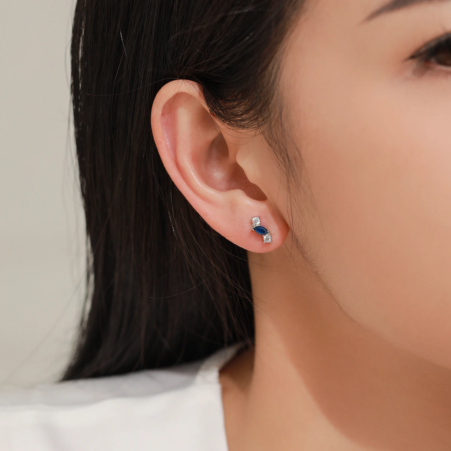 

Ailmay 925 Sterling Silver Cute Candy Curved Earring for Women Geometric Earrings New Model Fine Jewelry Wedding Gift