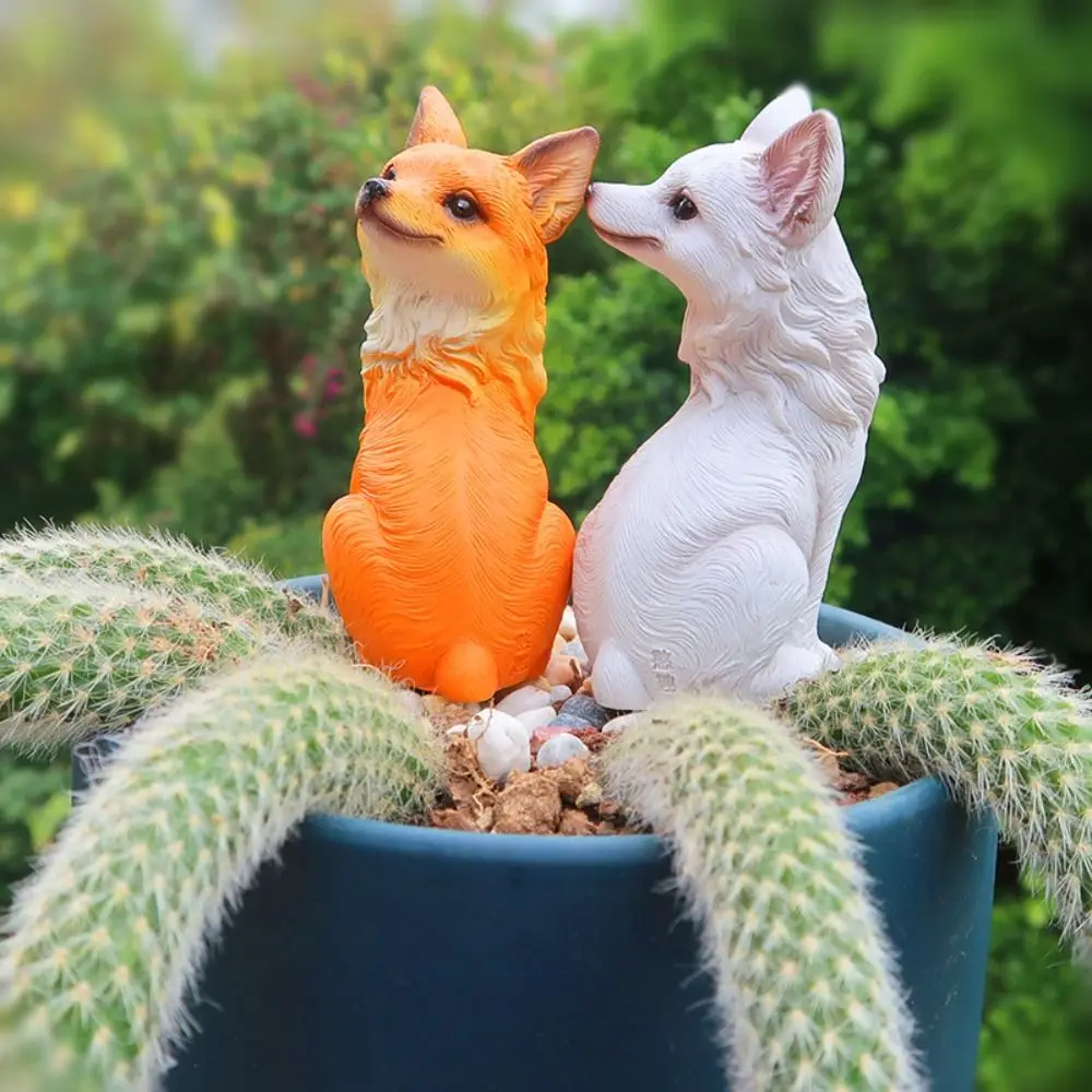 

Cute Nine Tailed Animal Figurine Resin Crafts Unique Animal Sculpture Toys Handicraft Garden Animal Statue