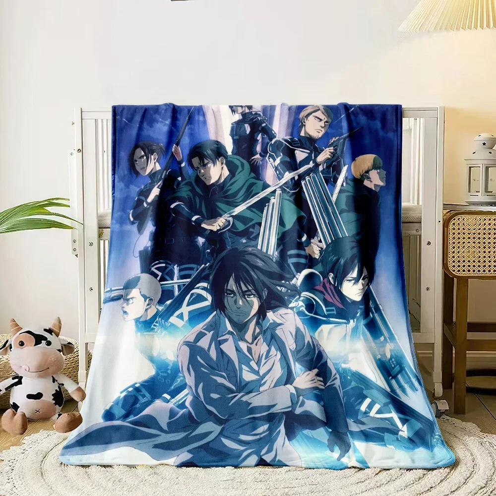 Attack on Titan HD Print Blanket.Exquisite,Comfortable,soft,Nap,travel,work,living Room,bedroom,Chair,sofa,Picnics,Blankets,Gift