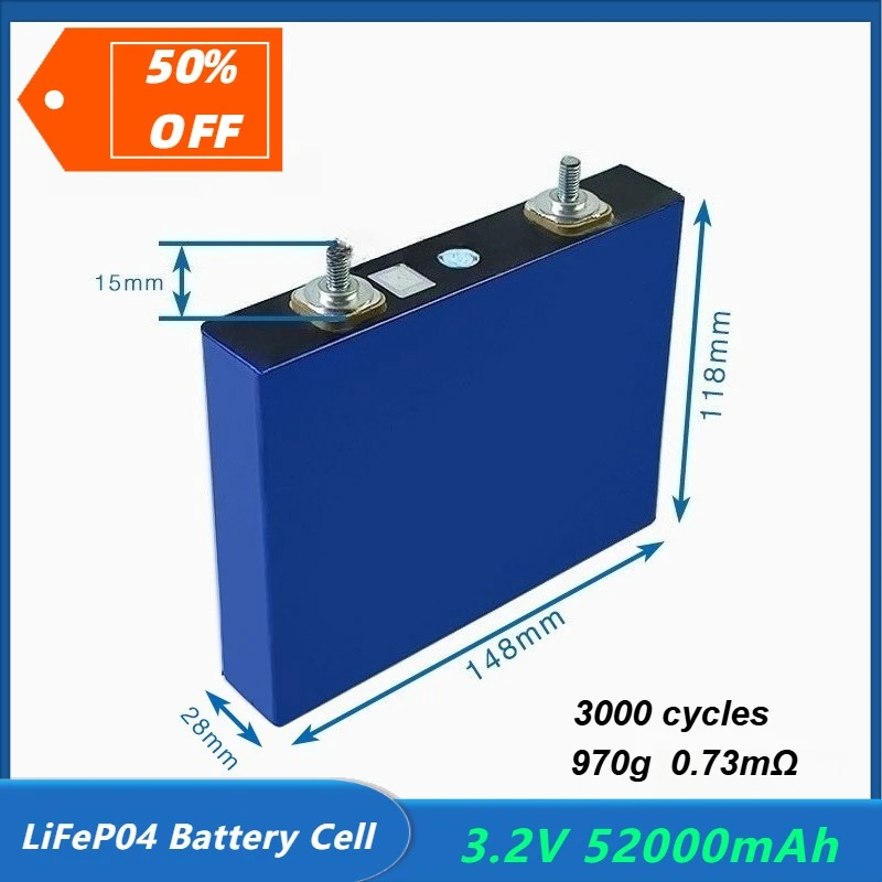 

2025 New 3.2V 52000MAH LiFePO4 Battery Outdoor Mobile Energy Storage Ultra-capacity Power Core for Elderly Mobility Scooters