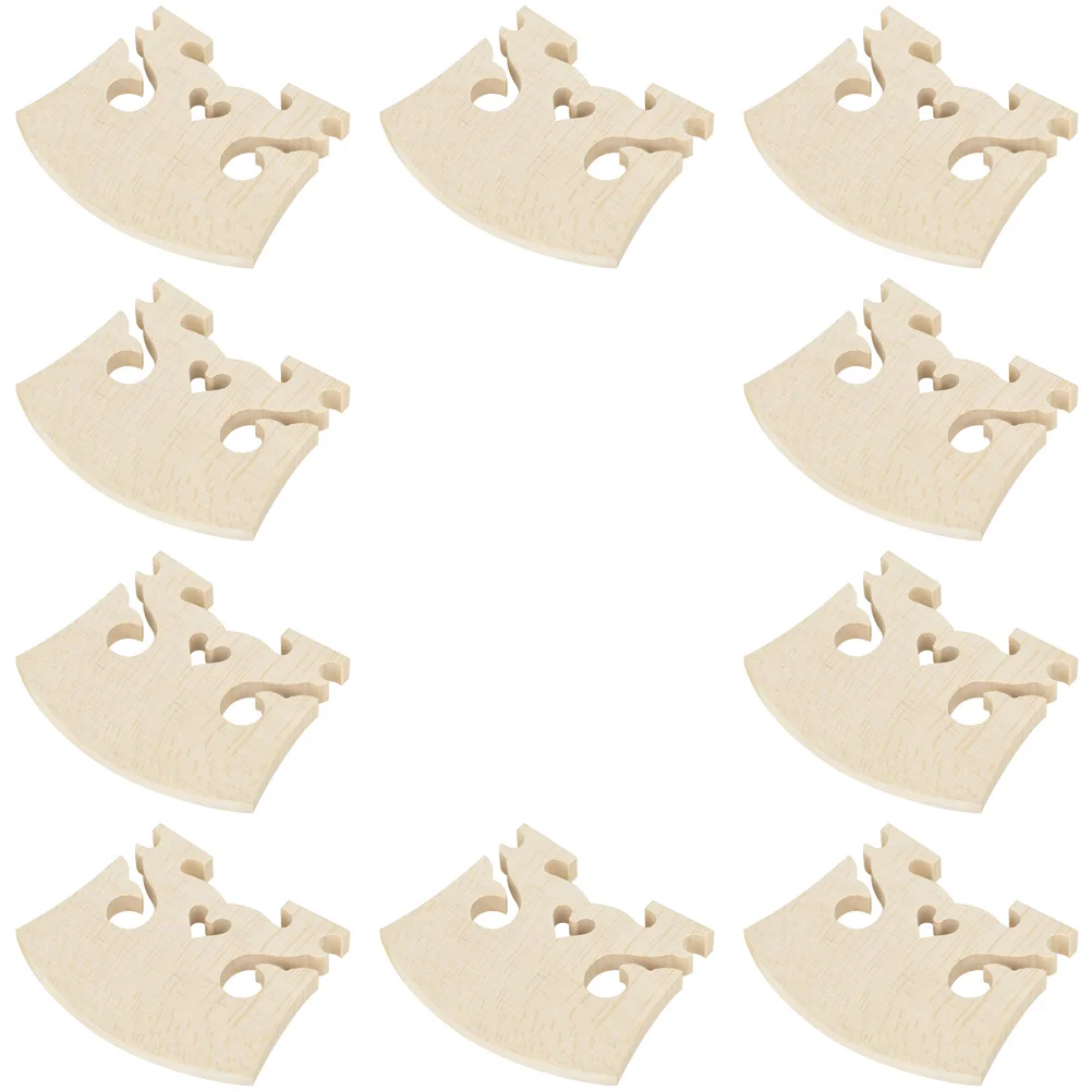 

10Pcs Maple Wood Violin Bridge Stable Violin Bridge Tool Maple Wood Violin Bridge Violin Replacement
