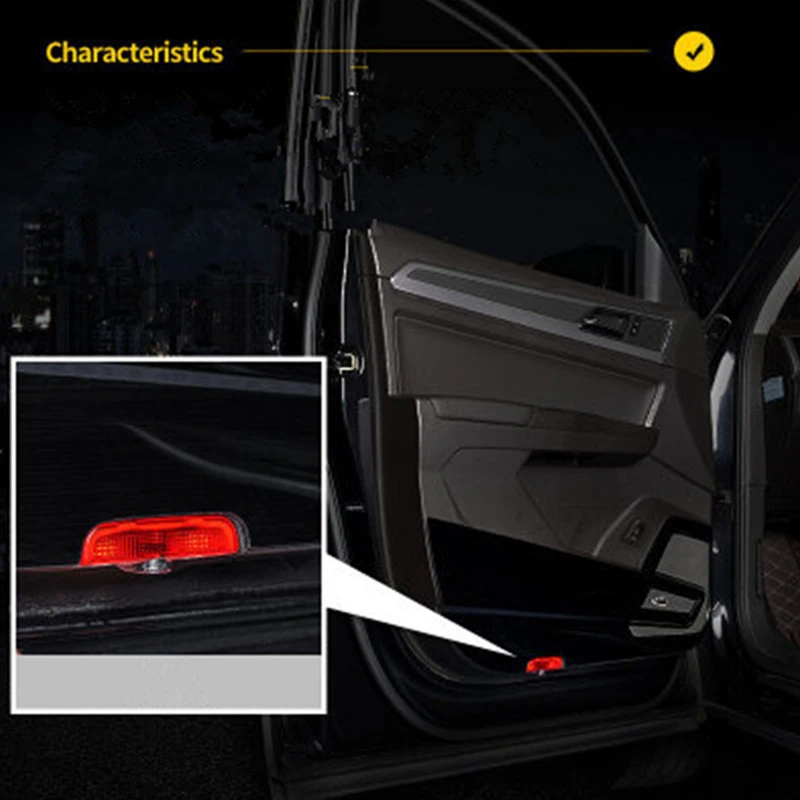 2Pcs LED Accessories Car Door Light Ghost Shadow Welcome Lamp For Macan 95B 2014 2015 2016 2017 2018 2019 2020