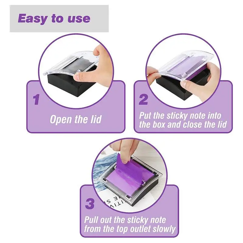 Sticky Notes Dispenser Acrylic Sticky Note Holder Sticky Notes Organizer For Desk Classroom Business Home And Study