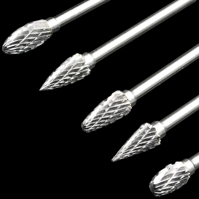 Brocas rotativas de carburo de tungsteno, vástago de taladro de 10 piezas, Com, cono de acero Hss, juego de Brocas de diamante, 10mm