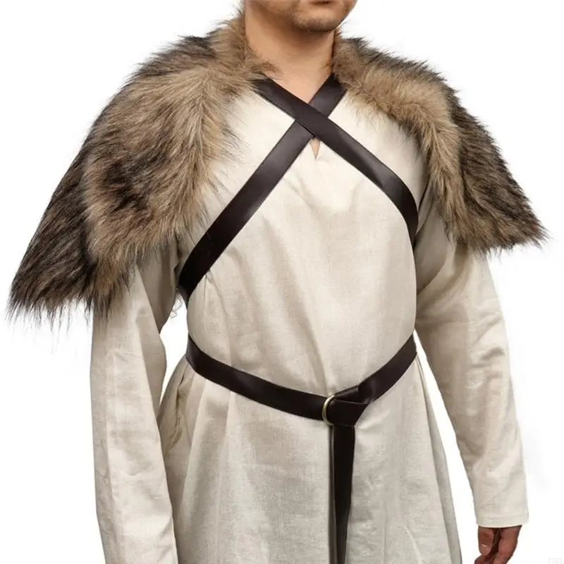 

77HE Регулируемый грудный ремешок Синтетический ролевой плащ с мягкой косплей верхняя одежда для хэллоуина.