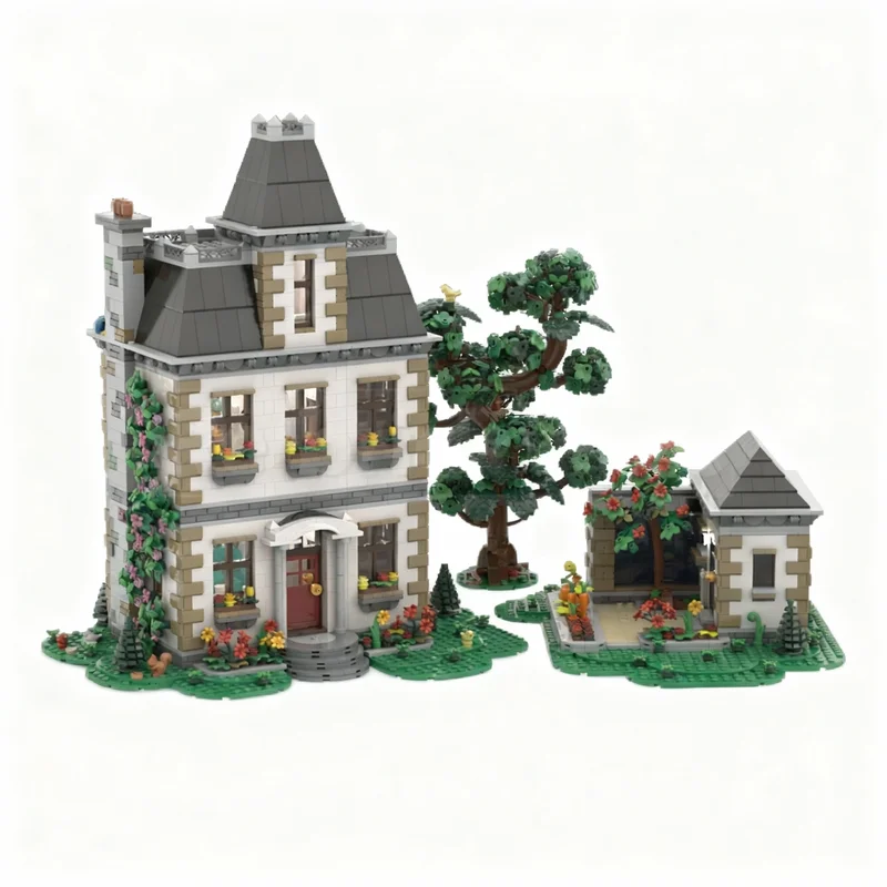 

4333pcs MOC Vintage Family House Icons Model Building Blocks Construction Toy Christmas Gifts DIY Creative Idea Education Brick