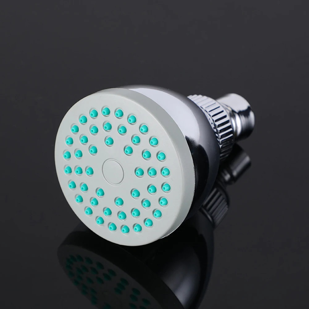 Brand New High Quality Shower Head Top Showerhead ABS Plastic Small Plating Power Replacement Rotate 1pcs Round Adjustable