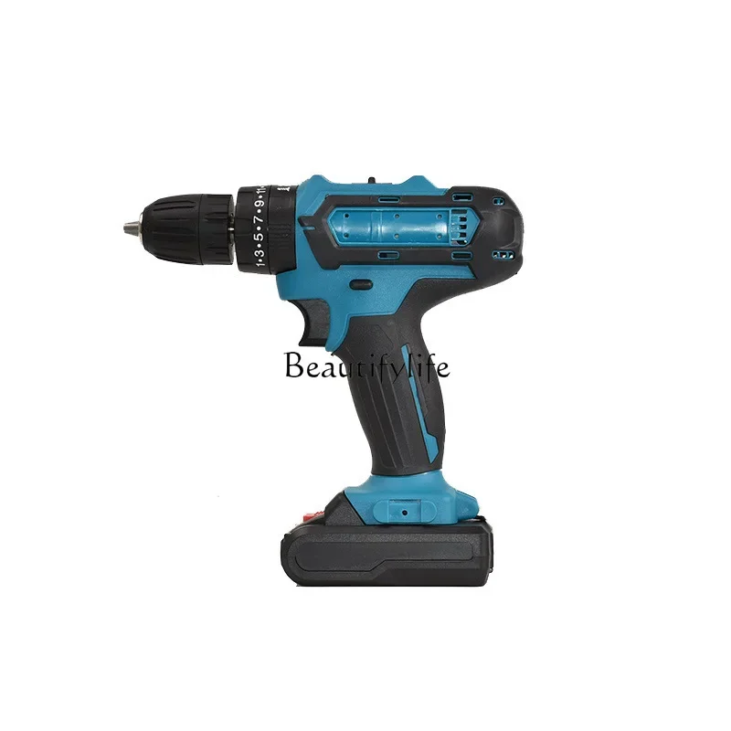 Electric impact hand drill screwdriver lithium multi-function two-speed lithium battery