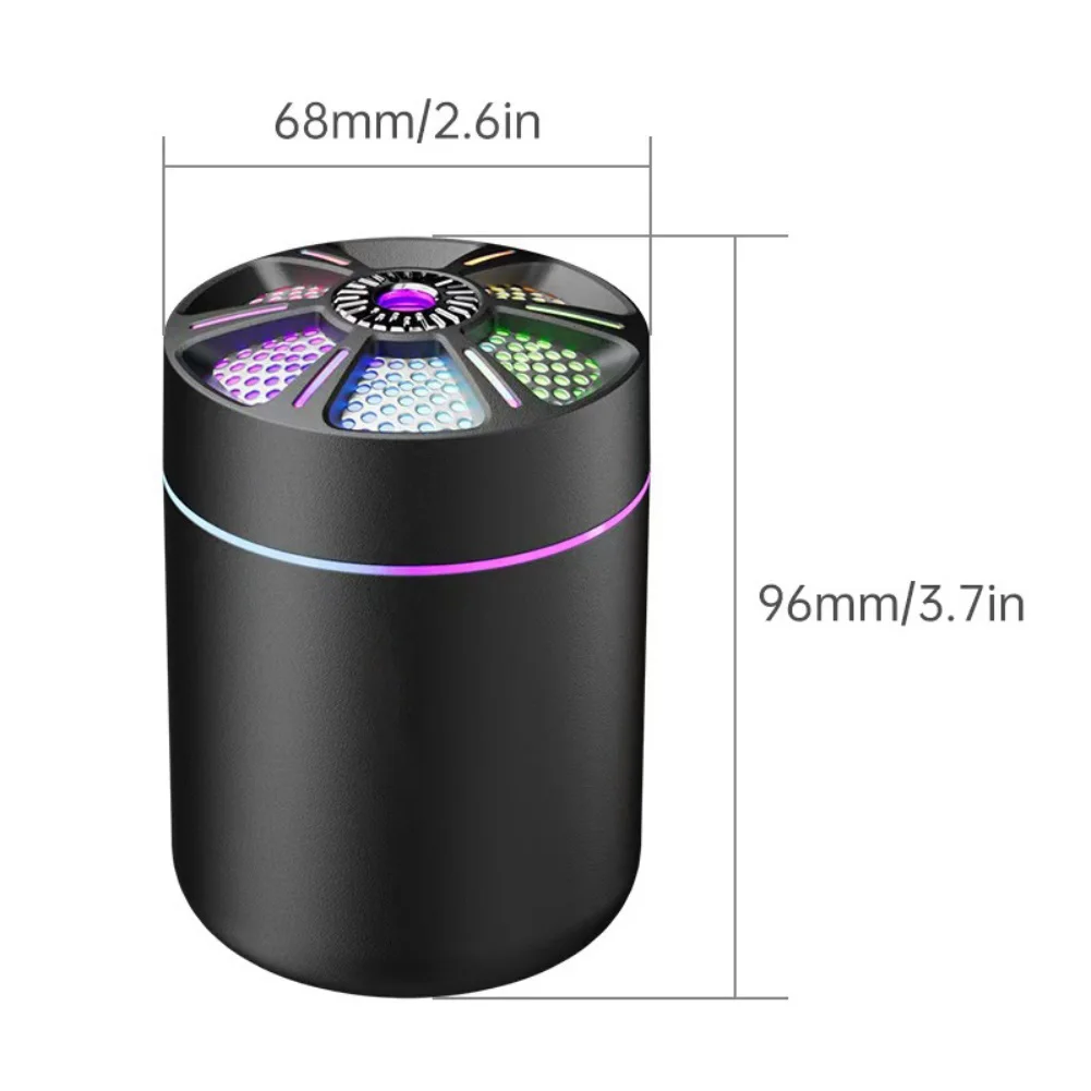 USB Electric Humidifier with Aromatherapy Diffuser and Air Purifier for Bedroom For Car Home Compact and Quiet for Relaxation