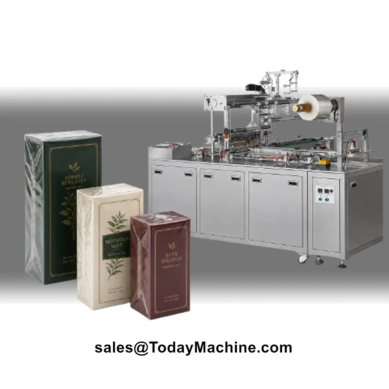 Automatic Cosmetics Box BOPP Film Three Dimensional Cellophane Wrapping Packing Machine